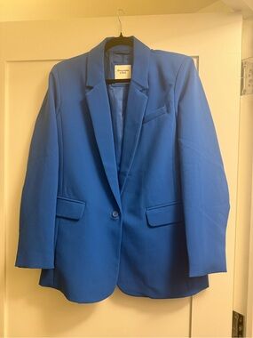 Abercrombie & Fitch Royal Blue Single-Button Blazer